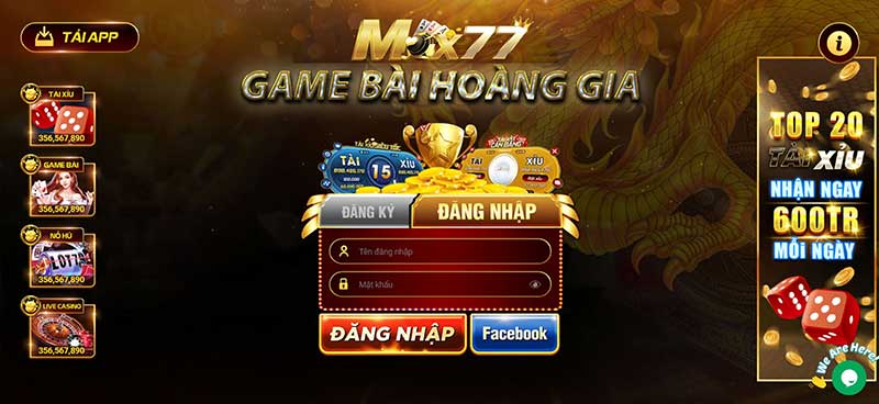 giao diện max77 vin